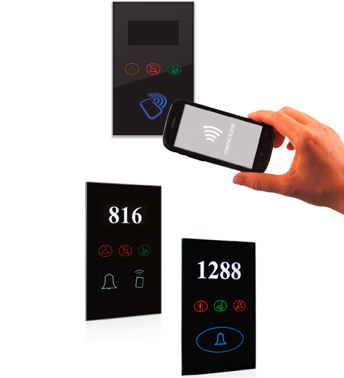 Дверной звонок с LED индикаторами статусов и NFC-системой